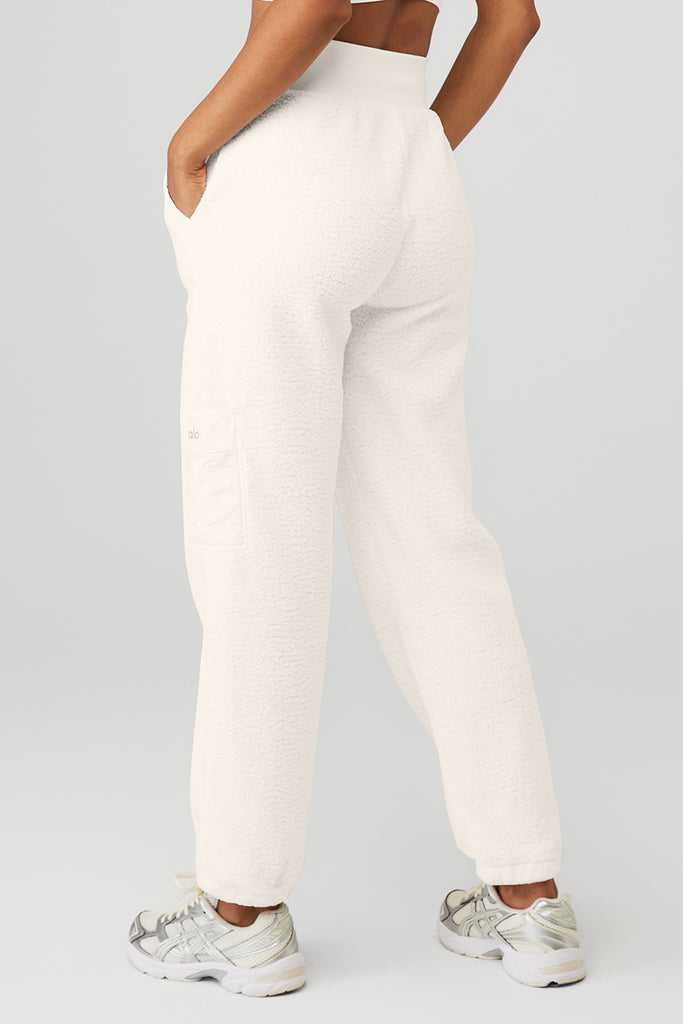 Sportovní Kalhoty Alo Yoga Micro High-Pasem Solstice Sweatpant Bílé | LXVHIKG-81