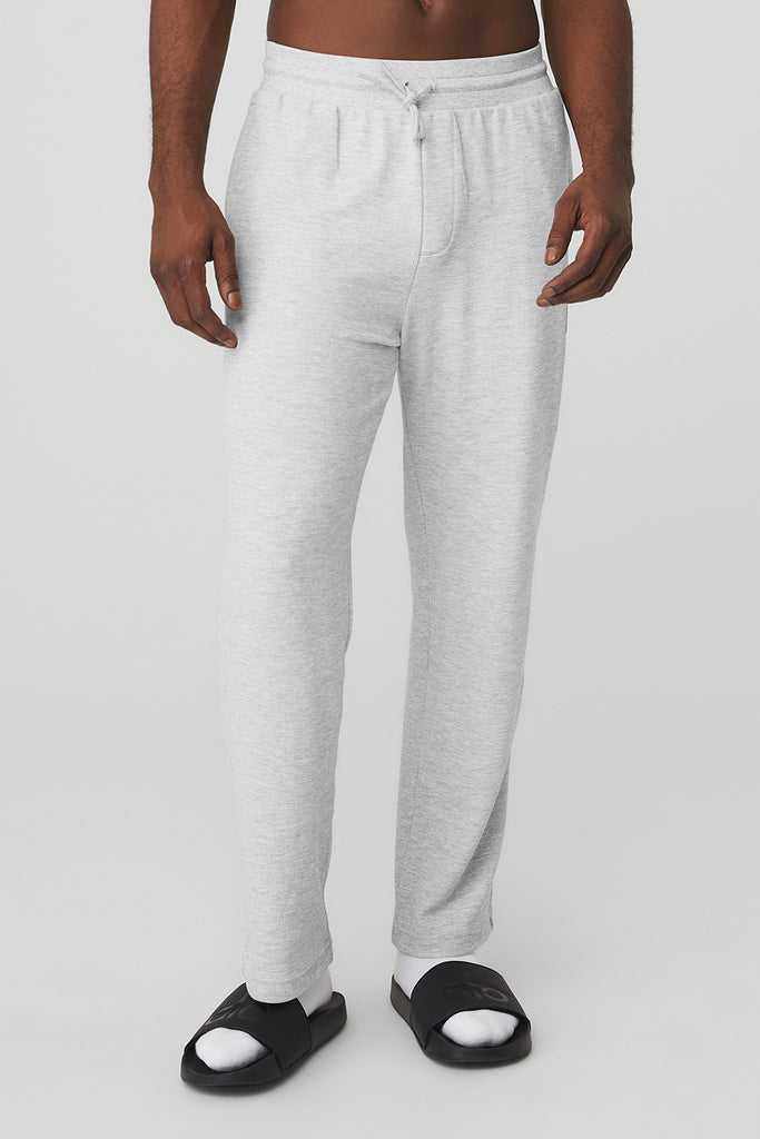 Sportovní Kalhoty Alo Yoga Micro Waffle Fast Break Sweatpant Šedé | NTCWIDV-32