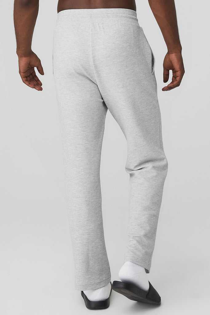 Sportovní Kalhoty Alo Yoga Micro Waffle Fast Break Sweatpant Šedé | NTCWIDV-32