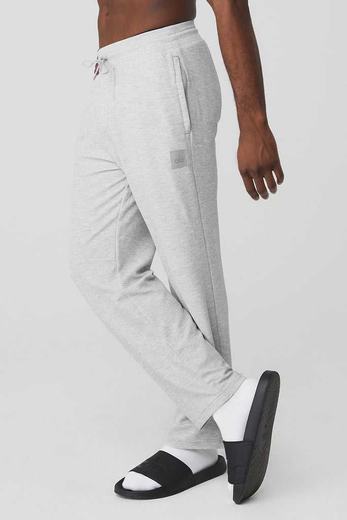 Sportovní Kalhoty Alo Yoga Micro Waffle Fast Break Sweatpant Šedé | NTCWIDV-32