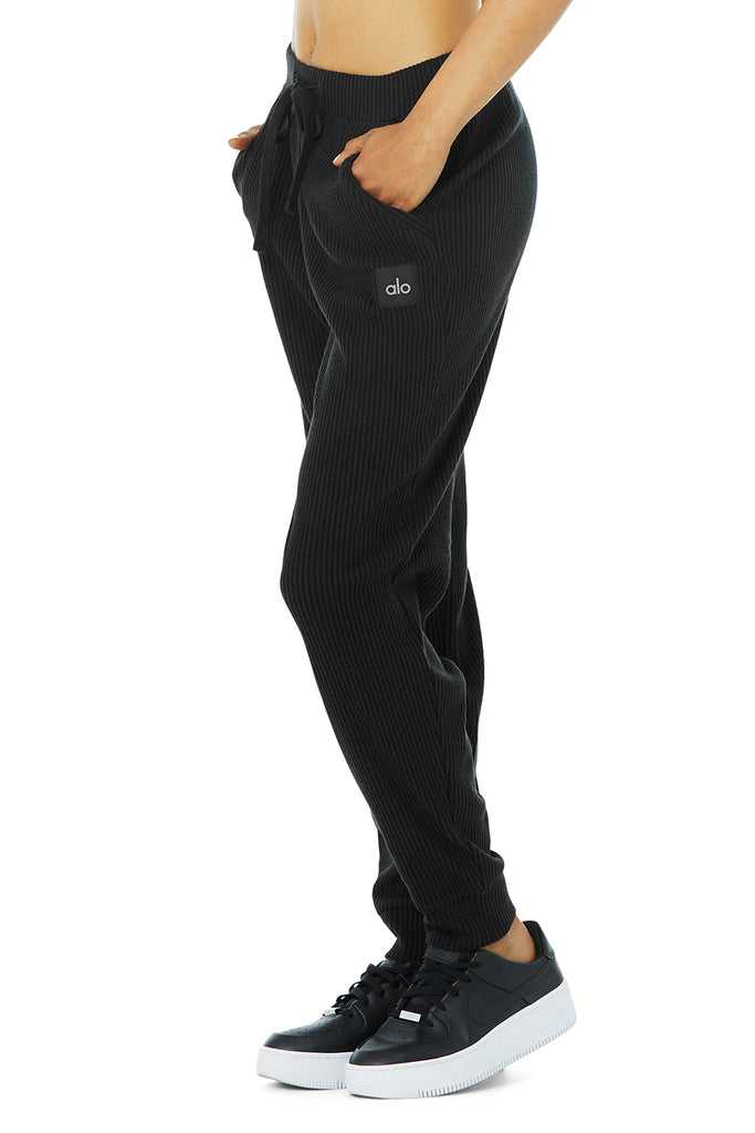 Sportovní Kalhoty Alo Yoga Muse Sweatpant Černé | OJDBYET-78