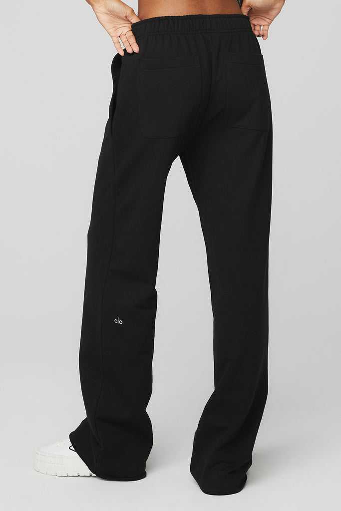 Sportovní Kalhoty Alo Yoga Puddle Sweatpant Černé | QYGIFSK-12