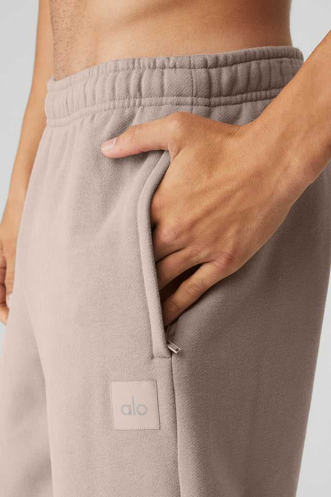 Sportovní Kalhoty Alo Yoga Renown Heavy Weight Sweatpant Šedé Hnědé | EHOIMGU-71