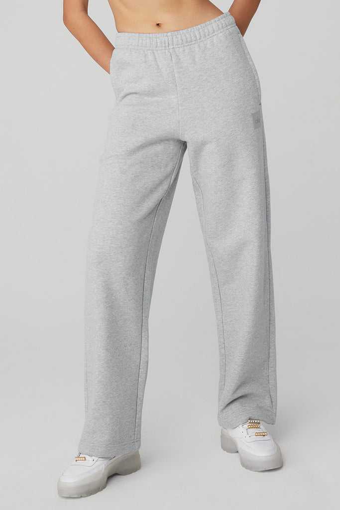 Sportovní Kalhoty Alo Yoga Renown Heavy Weight Sweatpant Šedé | XFASORP-35