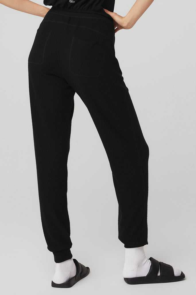 Sportovní Kalhoty Alo Yoga Soho Sweatpant Černé | MYHFOKJ-90