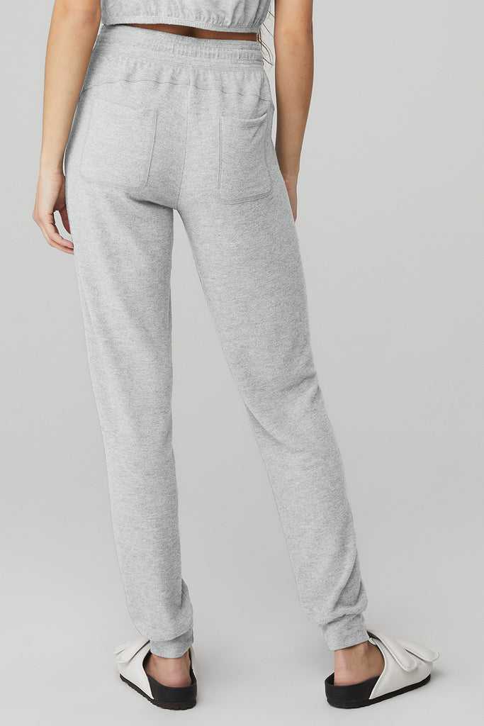 Sportovní Kalhoty Alo Yoga Soho Sweatpant Šedé | OVMNPYU-25