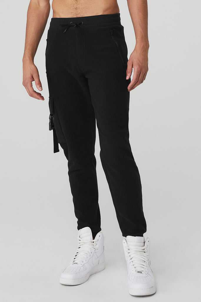 Sportovní Kalhoty Alo Yoga Streetside Sweatpant Černé | QSBRYAX-14