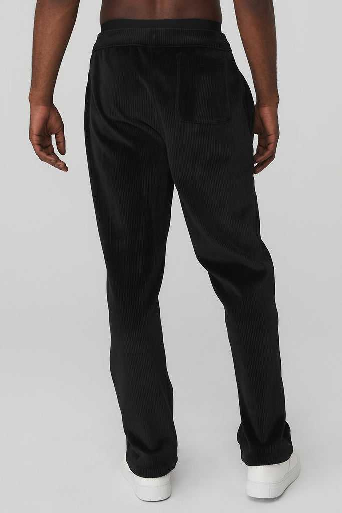 Sportovní Kalhoty Alo Yoga Velour Baller Pant Černé | OPCDQTU-54