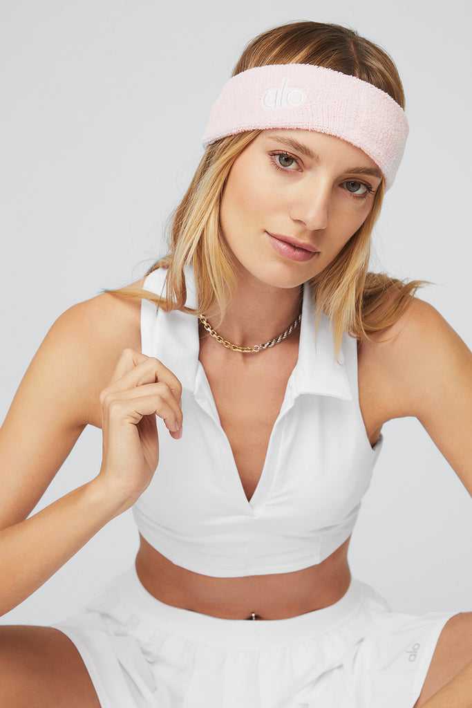 Tílko Alo Yoga Charmed Collar Bílé | IXKVMJP-92