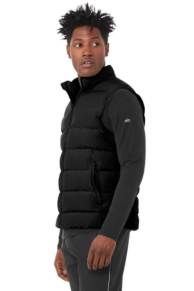 Vesty Alo Yoga Vail Puffer Černé | QCXPSJK-75