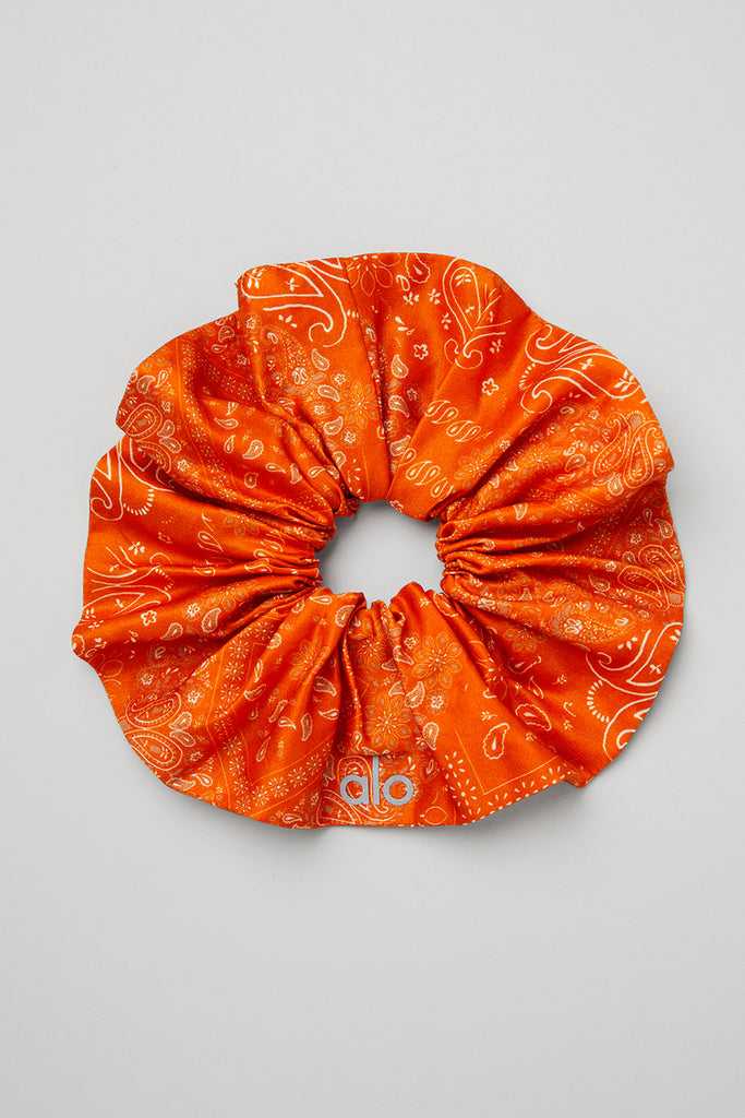 Čelenky Alo Yoga Bandana Oversized Scrunchie Oranžové | MDJXYOA-10