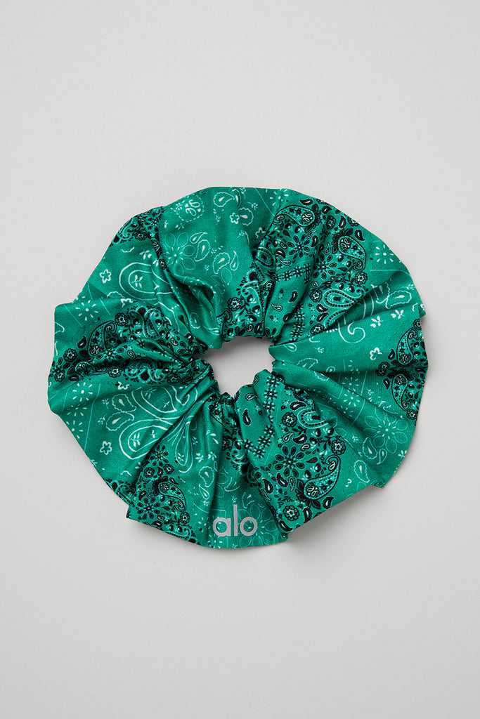 Čelenky Alo Yoga Bandana Oversized Scrunchie Zelene Tyrkysové | NERXBMS-97