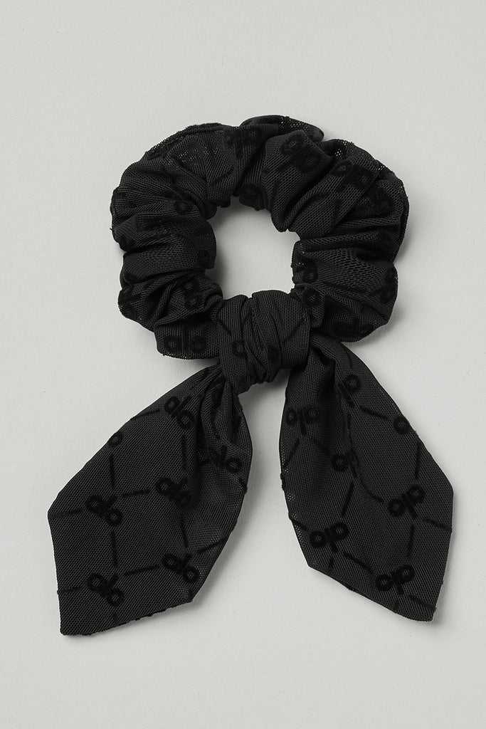 Čelenky Alo Yoga Flocked Rhythm Scrunchie Černé | TFHYSAI-85