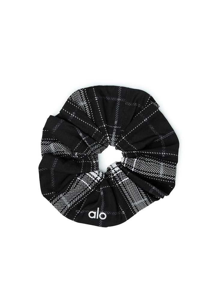 Čelenky Alo Yoga Legacy Plaid Oversized Scrunchie Černé Bílé | PYQWGFH-42