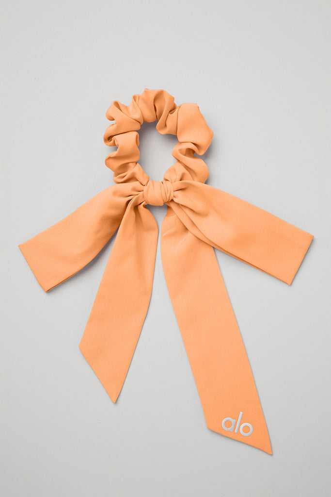 Čelenky Alo Yoga Love Knots Tie Scrunchie Oranžové | LHSOPDM-12