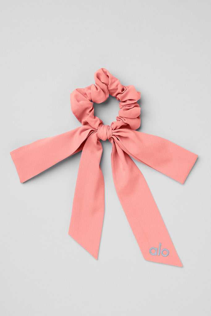 Čelenky Alo Yoga Love Knots Tie Scrunchie Růžové | XWIONVP-40