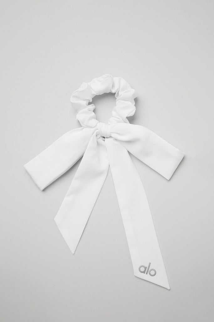 Čelenky Alo Yoga Love Knots Tie Scrunchie Bílé | ZOJWPNG-50