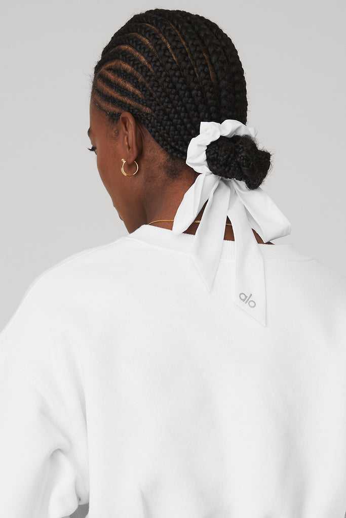 Čelenky Alo Yoga Love Knots Tie Scrunchie Bílé | ZOJWPNG-50