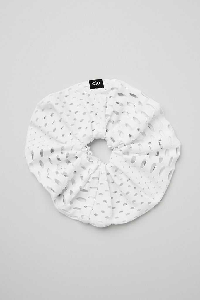 Čelenky Alo Yoga Mesh Haute Summer Scrunchie Bílé | WIMXSJU-62