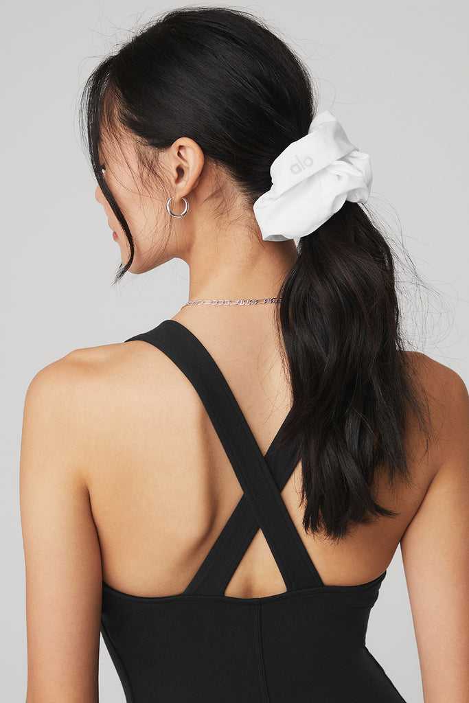 Čelenky Alo Yoga Oversized Scrunchie (2 Pack) Černé Bílé | YLUFZOV-63