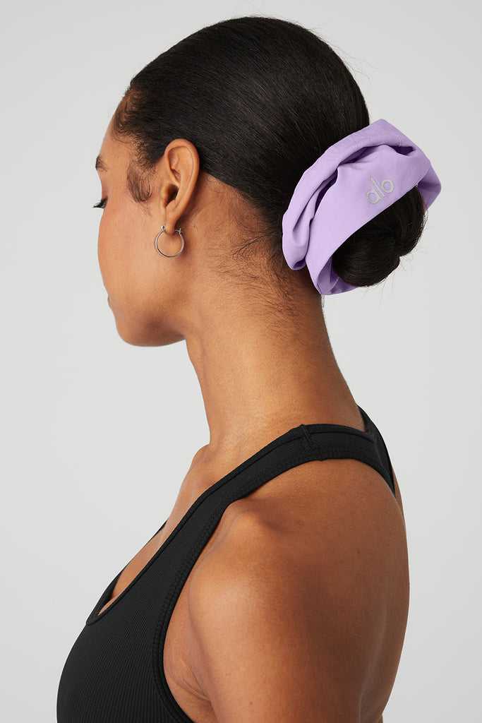 Čelenky Alo Yoga Oversized Scrunchie Fialové | HZTAOSJ-81