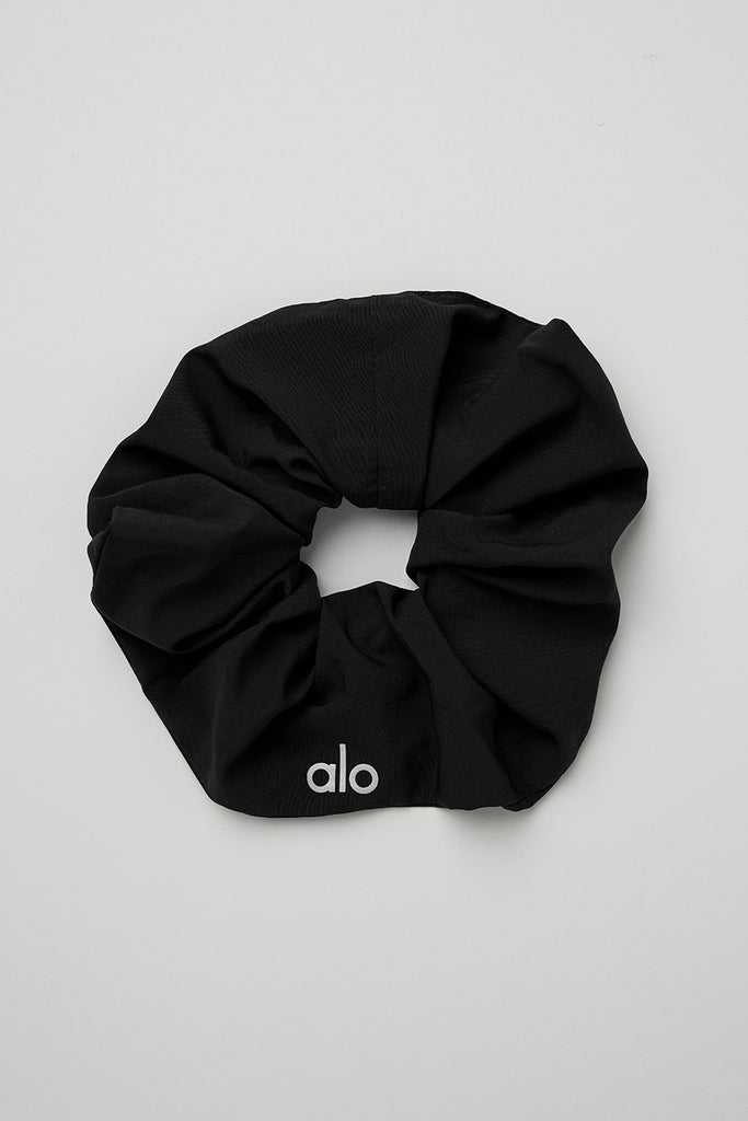 Čelenky Alo Yoga Oversized Scrunchie Černé | SWBOFLU-10