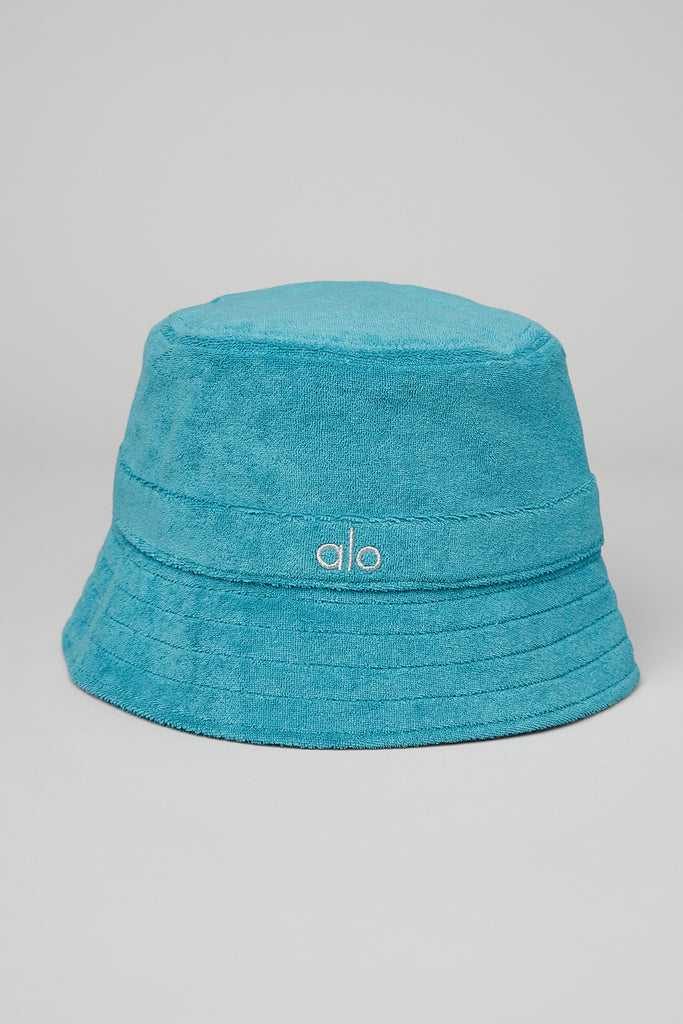 Čepice Alo Yoga Terry Beachside Bucket Blankyt | GFLATMB-63