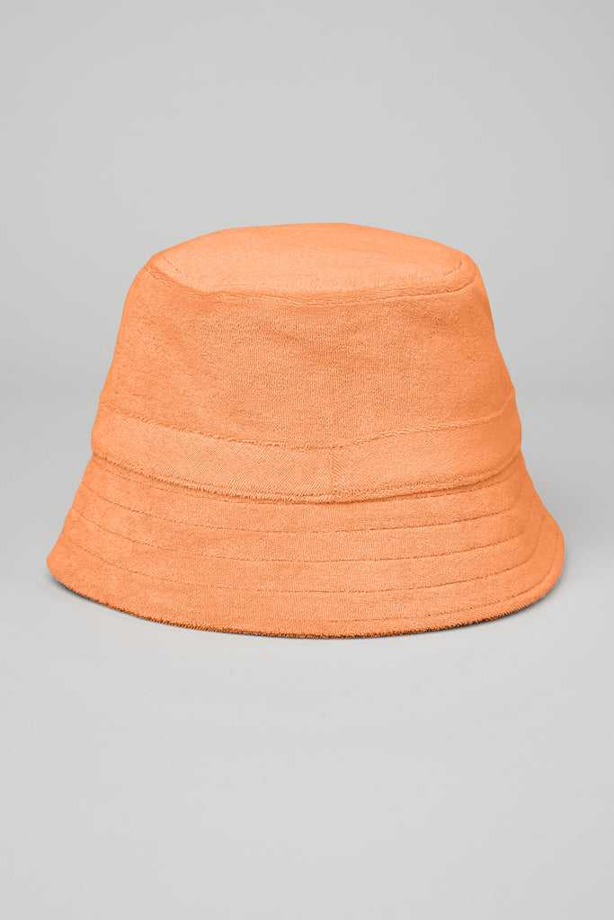 Čepice Alo Yoga Terry Beachside Bucket Oranžové | RNDHJSU-65