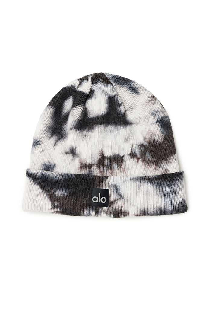 Čepice Alo Yoga Tie-Dye Černé Bílé | BQIJHCU-67