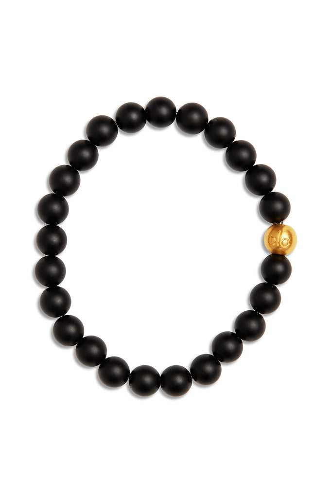 Šperky Alo Yoga Black Onyx Mala Bracelet Černé | LZQUOCJ-19