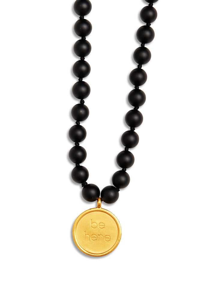 Šperky Alo Yoga Black Onyx Mala Necklace Černé | ZCFAOIU-45