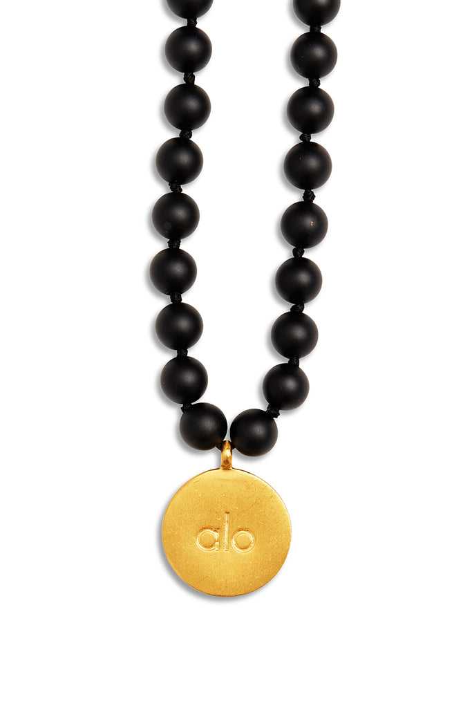 Šperky Alo Yoga Black Onyx Mala Necklace Černé | ZCFAOIU-45