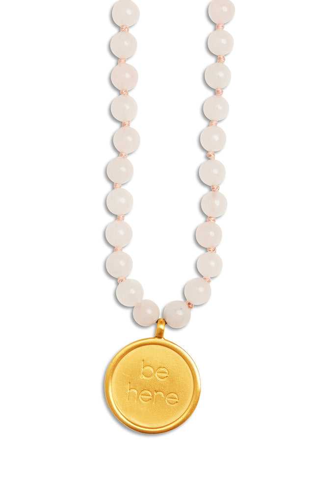 Šperky Alo Yoga Rose Quartz Mala Necklace Růžové | YHZWBRO-58